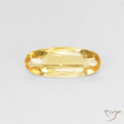 0.75ct Natürlicher Mittleres Gold Citrin, Oval, Transparent