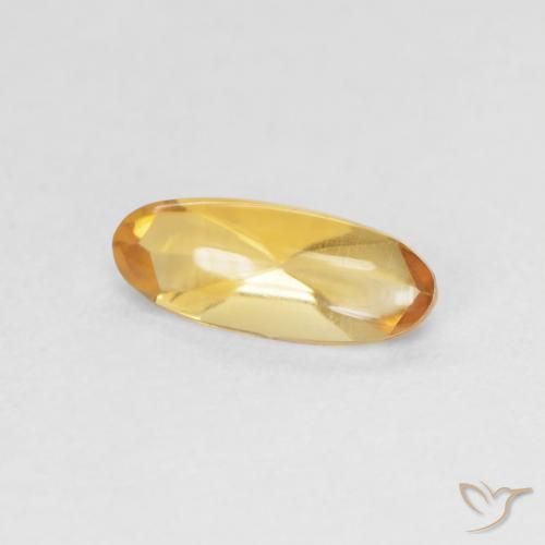 9,17 ctw natürlicher Medium Light Orange-Gold Citrin, Oval, Transparent