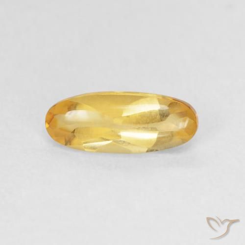 0.90ct Natürlicher Golden Citrin, Oval, Transparent