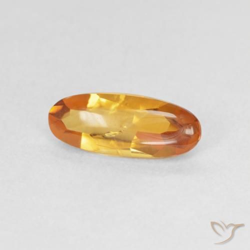 9,17 ctw natürlicher Tiefes Orange-Gold Citrin, Oval, Transparent