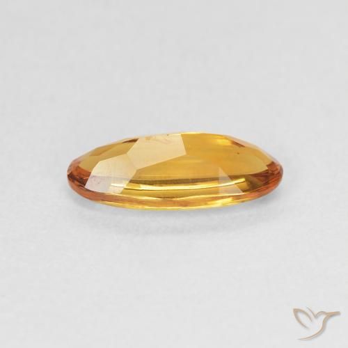 9,17 ctw natürlicher Tiefes Orange-Gold Citrin, Oval, Transparent