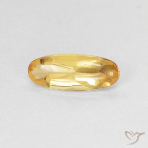 0.89ct Natürlicher Golden Citrin, Oval, Transparent
