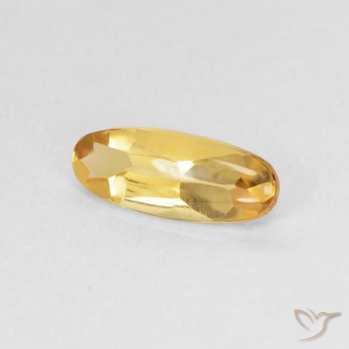 9,17 ctw natürlicher Golden Citrin, Oval, Transparent
