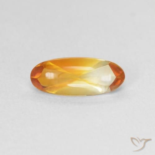 0.96ct Natürlicher Orange-Gold Citrin, Oval, Transparent
