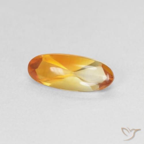 9,17 ctw natürlicher Orange-Gold Citrin, Oval, Transparent