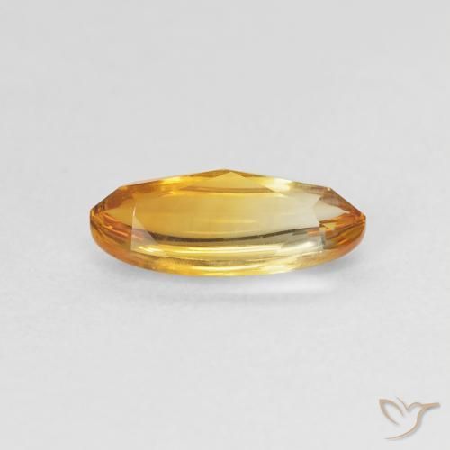 9,17 ctw natürlicher Orange-Gold Citrin, Oval, Transparent