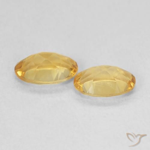 0.74 ct natürliche hellgolden Citrin-Edelsteine, Oval, VVS-VS