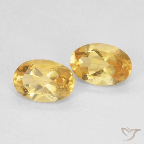 0.90 ct natürliche Golden Citrin-Edelsteine, Oval, VVS-VS