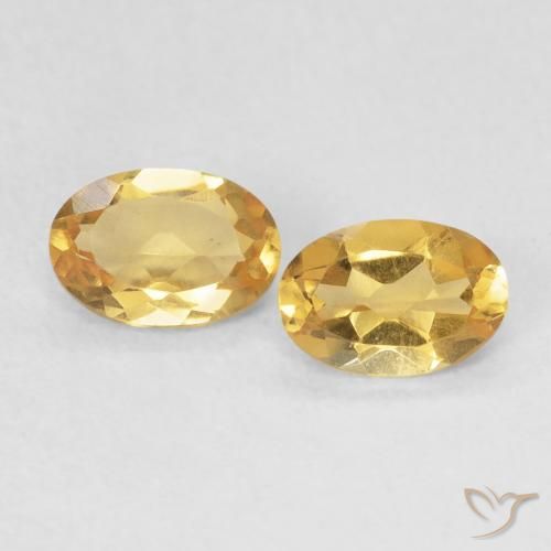0.69ctw Natürlicher Golden Citrin, Oval, VVS-VS