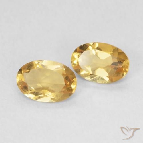 0.69 ct natürliche Golden Citrin-Edelsteine, Oval, VVS-VS