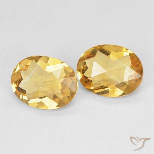 3.08 ct natürliche Golden Citrin-Edelsteine, Oval, VVS-VS