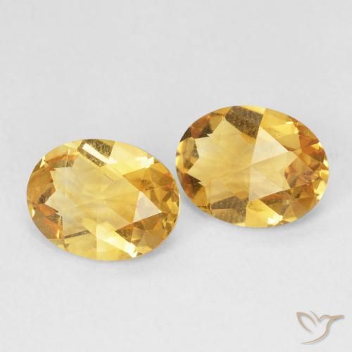3.10 ct natürliche Golden Citrin-Edelsteine, Oval, VVS-VS