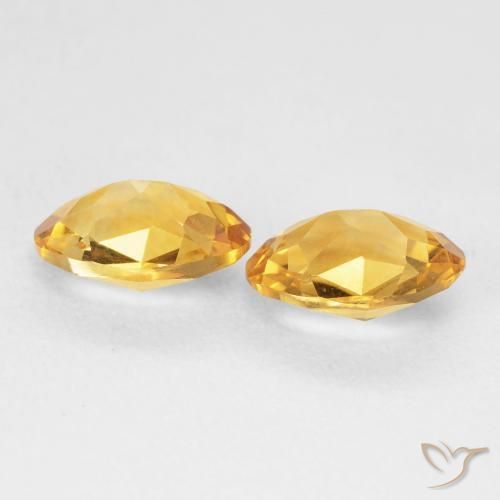 3.10 ct natürliche Golden Citrin-Edelsteine, Oval, VVS-VS