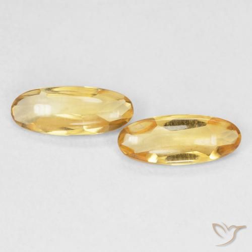1.43ctw Natürlicher Golden Citrin, Oval, Transparent