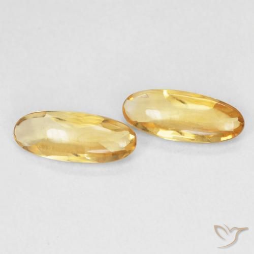 1.43 ct natürliche Golden Citrin-Edelsteine, Oval, Transparent