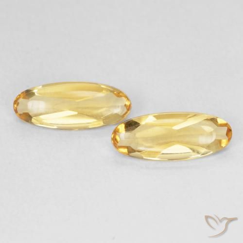 1.54ctw Natürlicher Golden Citrin, Oval, Transparent