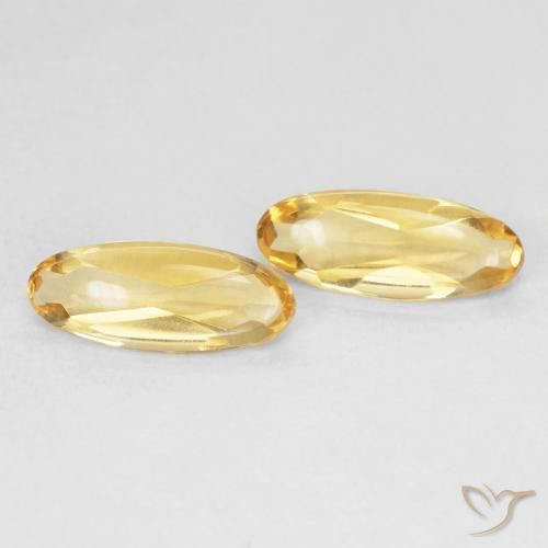 1.54 ct natürliche Golden Citrin-Edelsteine, Oval, Transparent