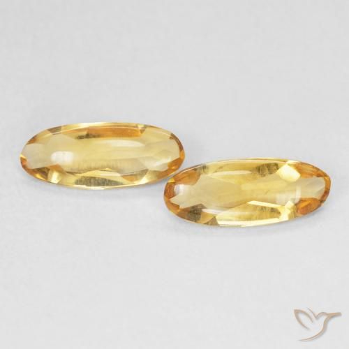 1.32ctw Natürlicher Golden Citrin, Oval, Transparent