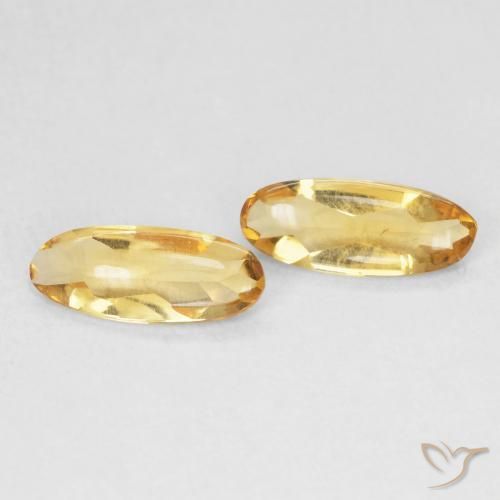 1.32 ct natürliche Golden Citrin-Edelsteine, Oval, Transparent