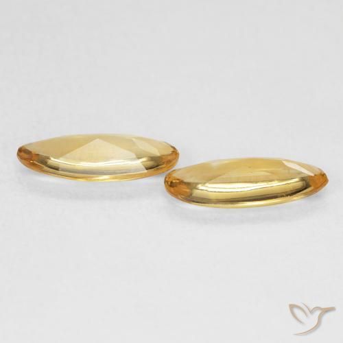 1.32 ct natürliche Golden Citrin-Edelsteine, Oval, Transparent