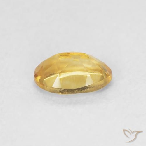 9,17 ctw natürlicher Golden Citrin, Oval, VVS-VS