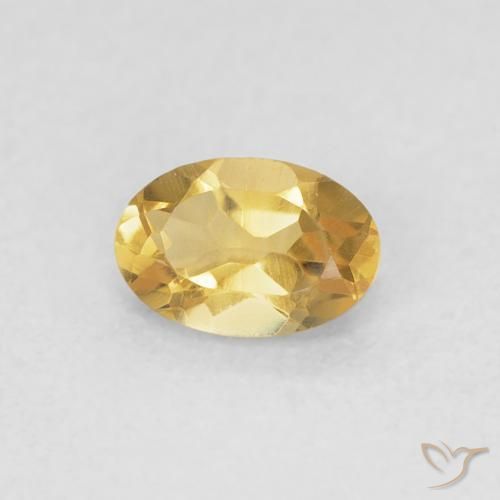 9,17 ctw natürlicher Golden Citrin, Oval, VVS-VS