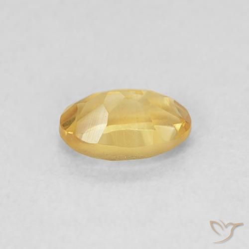 9,17 ctw natürlicher Golden Citrin, Oval, VVS-VS