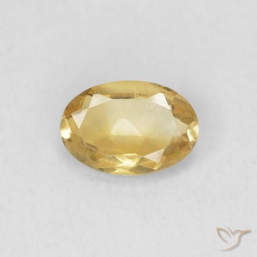 0.38ct Natürlicher Golden Citrin, Oval, VVS-VS