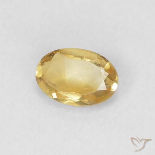 9,17 ctw natürlicher Golden Citrin, Oval, VVS-VS