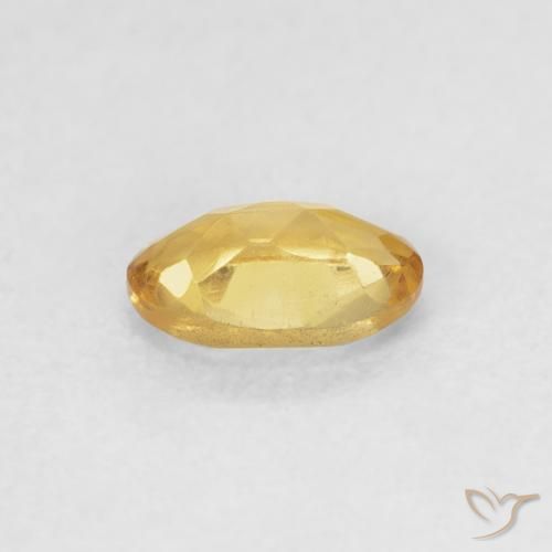 9,17 ctw natürlicher Golden Citrin, Oval, VVS-VS