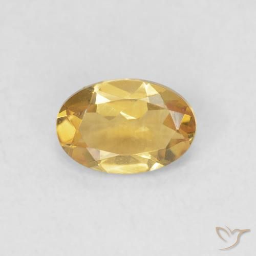 0.41ct Natürlicher Golden Citrin, Oval, VVS-VS