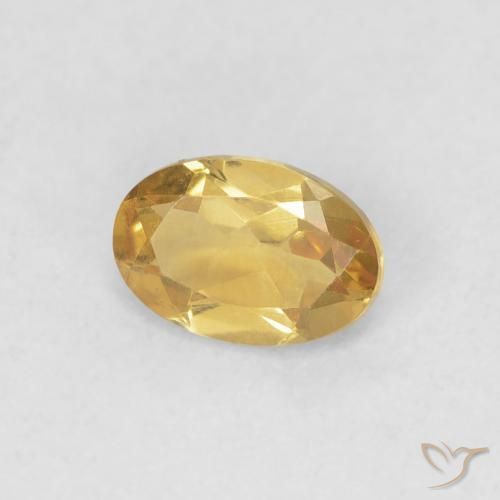 9,17 ctw natürlicher Golden Citrin, Oval, VVS-VS