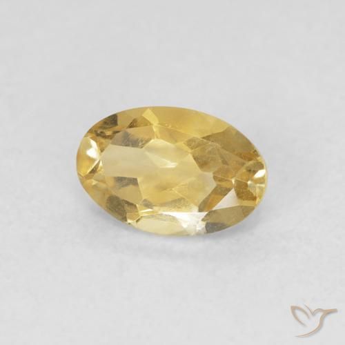 9,17 ctw natürlicher Golden Citrin, Oval, VVS-VS