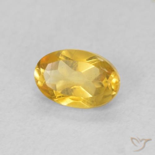 9,17 ctw natürlicher Mittelgold Citrin, Oval, VVS-VS