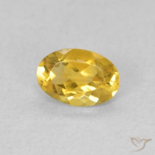 9,17 ctw natürlicher gold-orange Citrin, Oval, VVS-VS