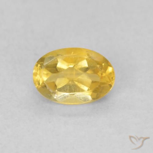 0.43ct Natürlicher Mittelgold Citrin, Oval, VVS-VS