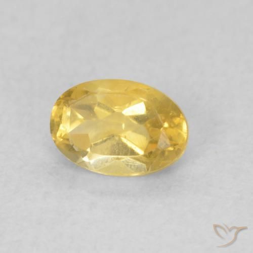 9,17 ctw natürlicher Mittelgold Citrin, Oval, VVS-VS