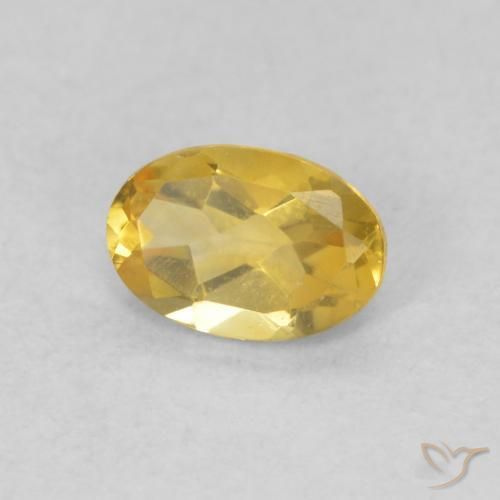 9,17 ctw natürlicher Mittelgold Citrin, Oval, VVS-VS