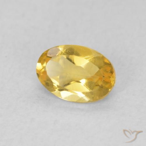 9,17 ctw natürlicher Mittelgold Citrin, Oval, VVS-VS