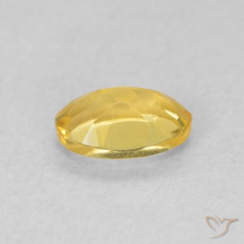9,17 ctw natürlicher Mittelgold Citrin, Oval, VVS-VS