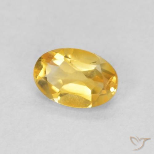 9,17 ctw natürlicher Mittelgold Citrin, Oval, VVS-VS
