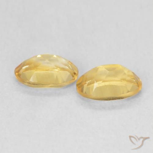 0.84 ct natürliche Mittleres Gold Citrin-Edelsteine, Oval, VVS-VS