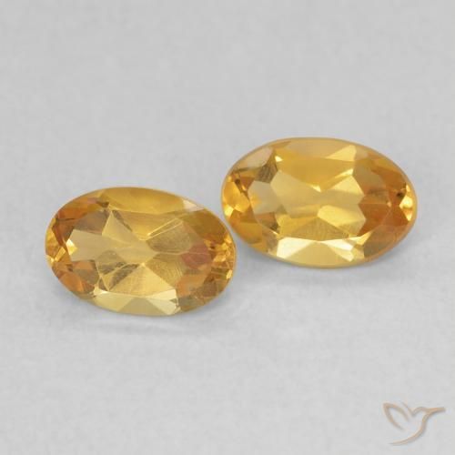 0.79 ct natürliche Dunkelgolden Citrin-Edelsteine, Oval, VVS-VS
