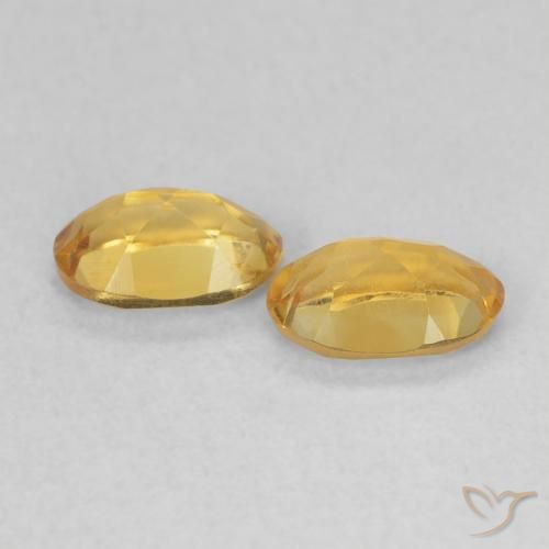 0.79 ct natürliche Dunkelgolden Citrin-Edelsteine, Oval, VVS-VS