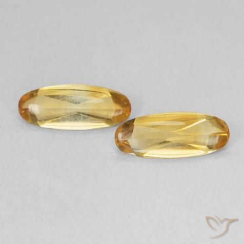 1.21ctw Natürlicher gold-orange Citrin, Oval, Transparent
