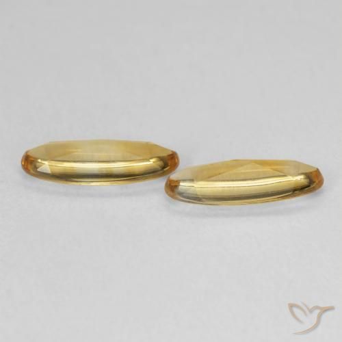 1.21 ct natürliche gold-orange Citrin-Edelsteine, Oval, Transparent