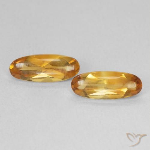 1.72ctw Natürlicher Medium Light-Golden Citrin, Oval, Transparent