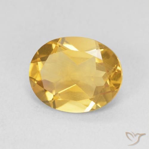 9,17 ctw natürlicher Tiefes Gold Citrin, Oval, VVS-VS