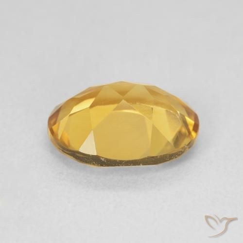 9,17 ctw natürlicher Tiefes Gold Citrin, Oval, VVS-VS