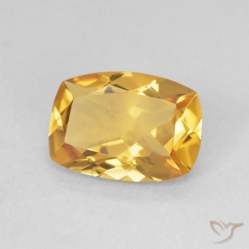 9,17 ctw natürlicher Medium Light-Golden Citrin, Kissen, VVS